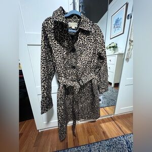 Leopard Print Women's Coat Michael Kors